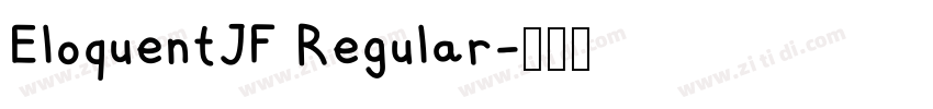 EloquentJF Regular字体转换